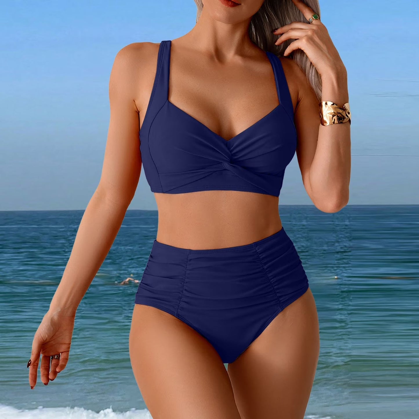 Damen Bikini Set – High-Waist Bikini für stilvolle Sommermomente