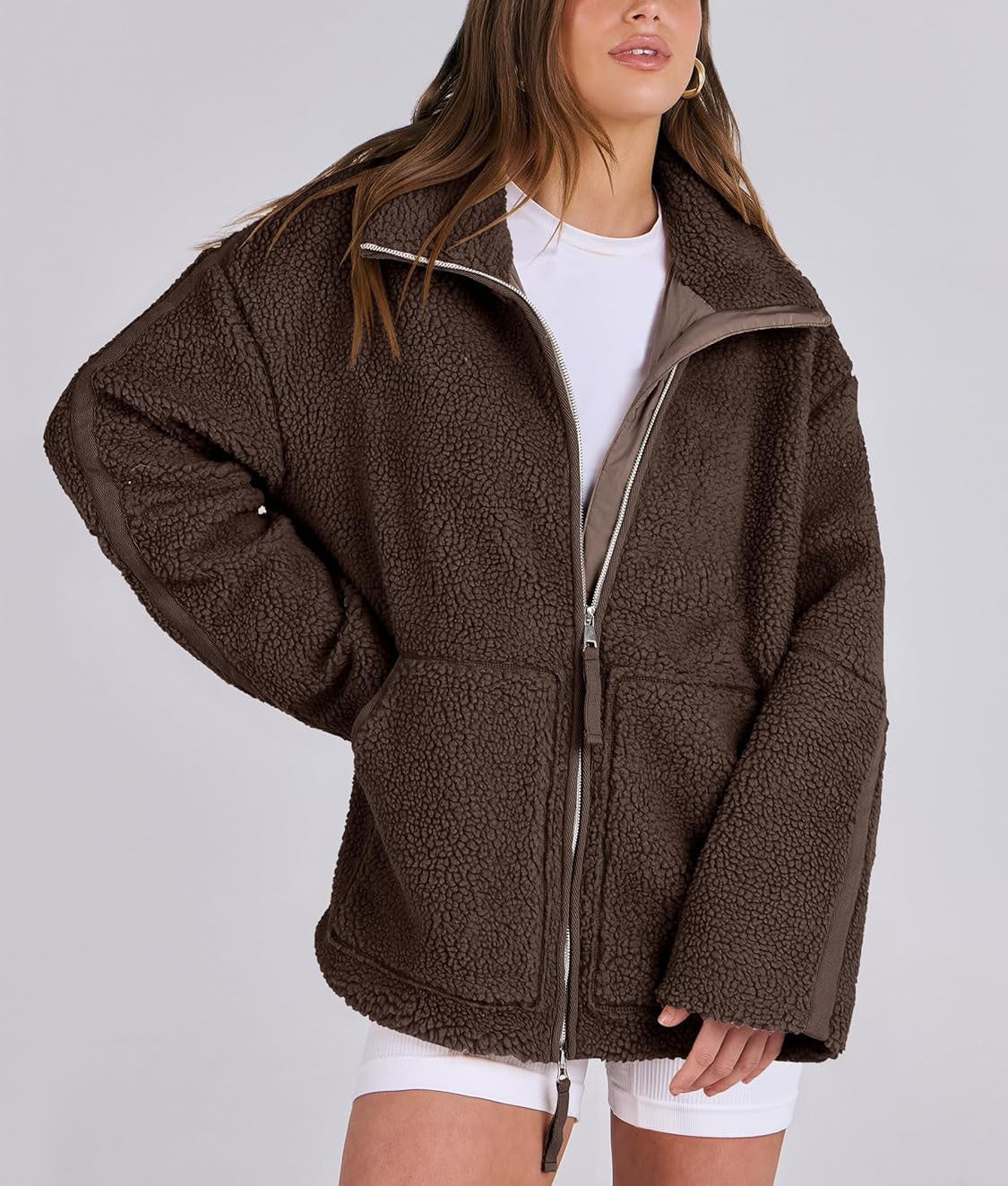 Damen Fleecejacke Oversize | Warm & Vielseitig für Alltag & Outdoor
