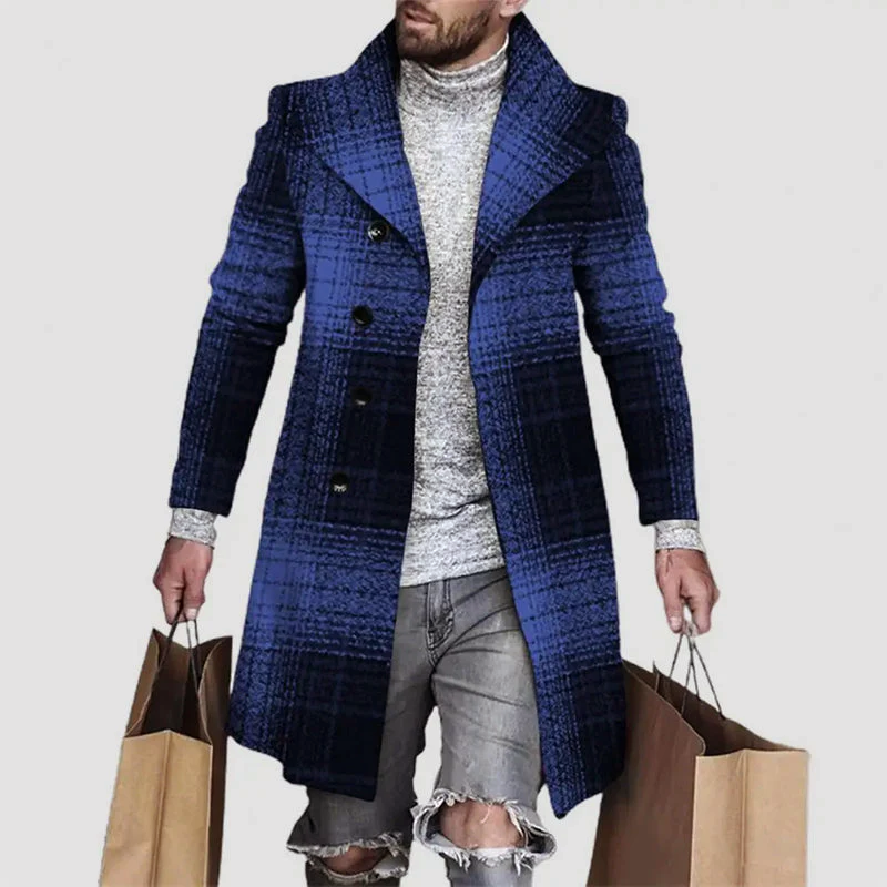 Markanter Karierter Herren Mantel – Stilvoll, Ausdrucksstark & Urban
