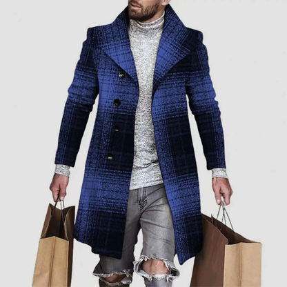 Markanter Karierter Herren Mantel – Stilvoll, Ausdrucksstark & Urban