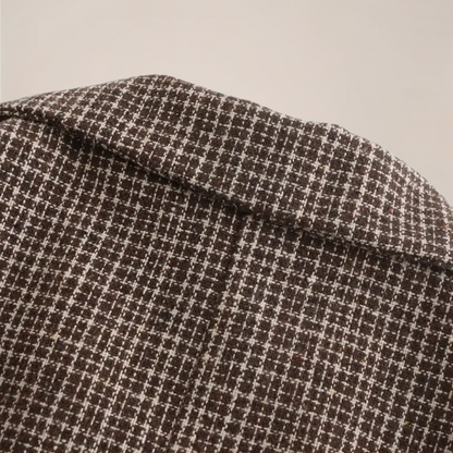 Wesley | Herren Doppelreihiger Slim Fit Blazer | Kariertes Tailored Sakko für Elegante Outfits