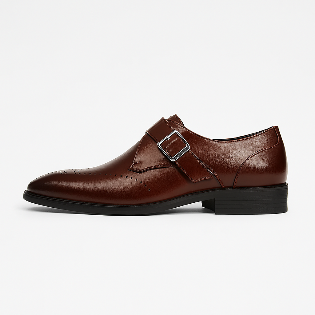 Trent | Herren Monk Strap Lederschuhe mit Doppel-Schnalle | Klassische Eleganz für Business & Anlass