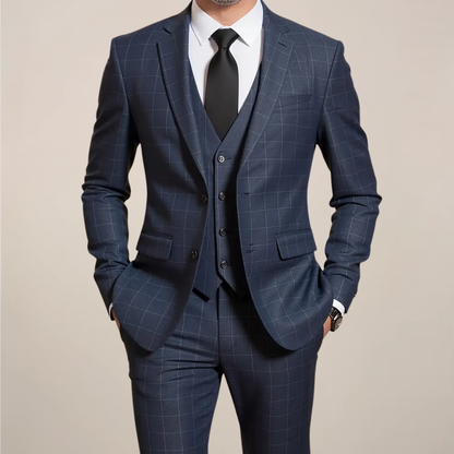 Remy | Herren 3-Teiler Anzug Slim Fit | Maßgeschneidertes Ensemble für Hochzeit & Elegante Anlässe