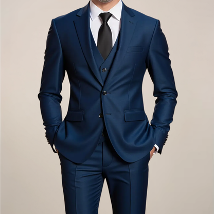 Remy | Herren 3-Teiler Anzug Slim Fit | Maßgeschneidertes Ensemble für Hochzeit & Elegante Anlässe