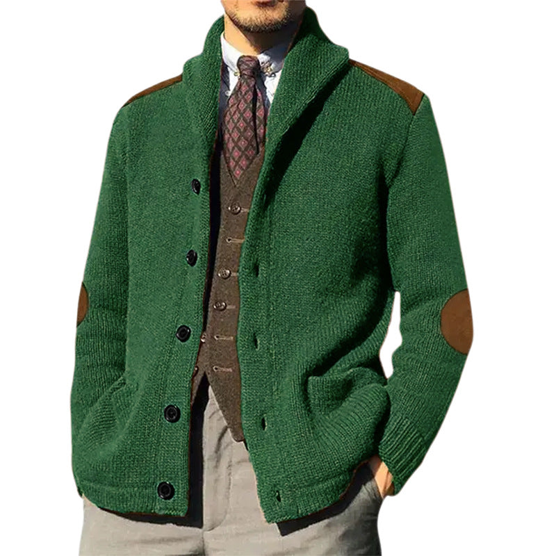 Classic Shawl Cardigan Herren | Strickjacke mit Schalkragen und edlen Details