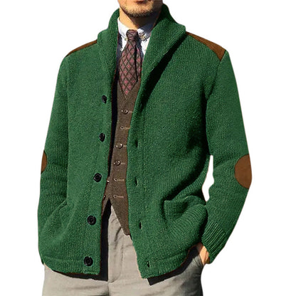 Classic Shawl Cardigan Herren | Strickjacke mit Schalkragen und edlen Details