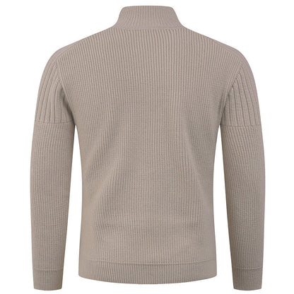 Herren Strickpullover mit Hochkragen & Knopfdetails | Modern & Stilvoll