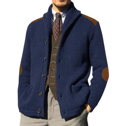 Classic Shawl Cardigan Herren | Strickjacke mit Schalkragen und edlen Details