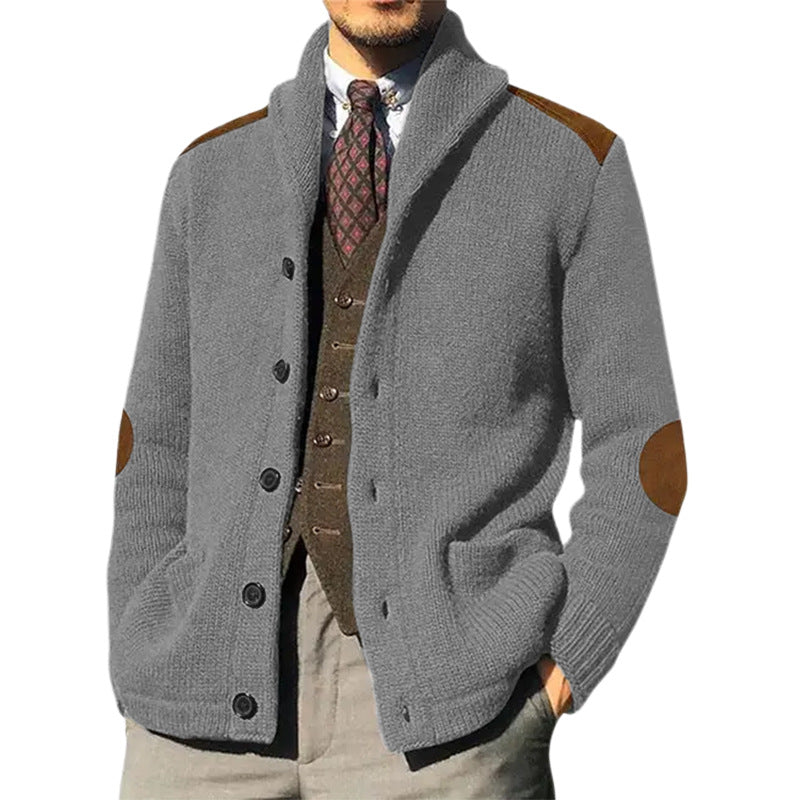 Classic Shawl Cardigan Herren | Strickjacke mit Schalkragen und edlen Details