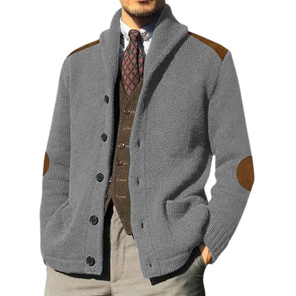 Classic Shawl Cardigan Herren | Strickjacke mit Schalkragen und edlen Details