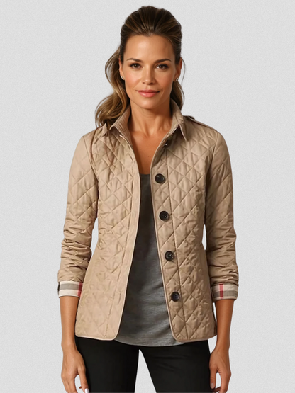 Gestepptes Damen Übergangsjacke | Taillierter Schnitt & moderner Taillenriegel