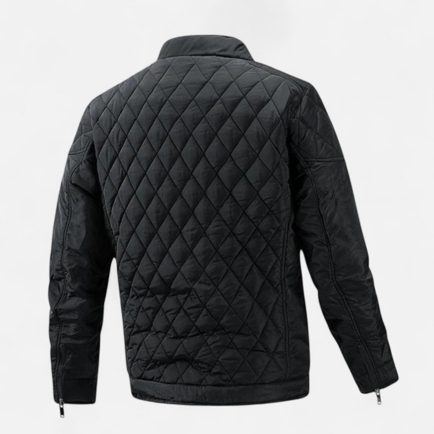 Stefan | Herren Leichte Steppjacke mit Reißverschluss – Gepolsterte Übergangsjacke im Klassischen Stil für Herbst & Frühling