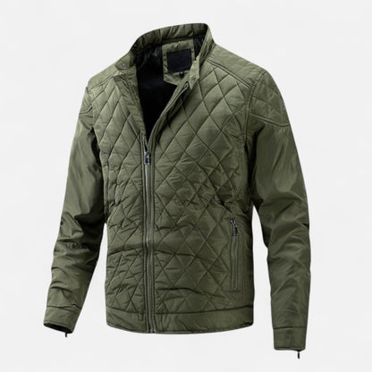 Stefan | Herren Leichte Steppjacke mit Reißverschluss – Gepolsterte Übergangsjacke im Klassischen Stil für Herbst & Frühling