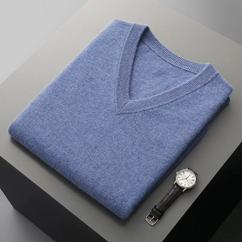 Herren Kaschmir-Pullover ohne Ärmel | Weicher V-Ausschnitt für Stil & Wärme