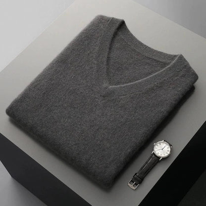Herren Kaschmir-Pullover ohne Ärmel | Weicher V-Ausschnitt für Stil & Wärme