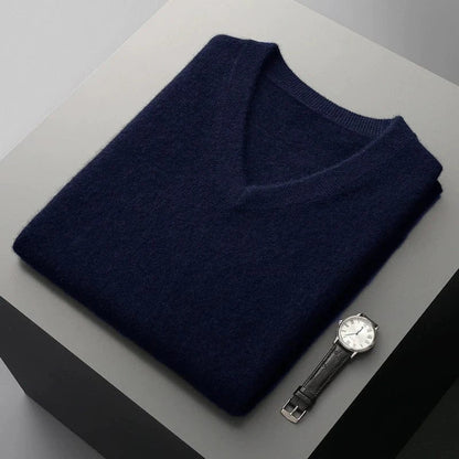 Herren Kaschmir-Pullover ohne Ärmel | Weicher V-Ausschnitt für Stil & Wärme