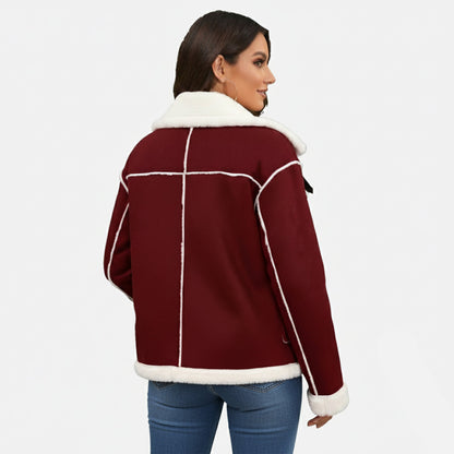Soft Winter Jacket | Damen Winterjacke aus weichem Polyester mit femininem Reverskragen