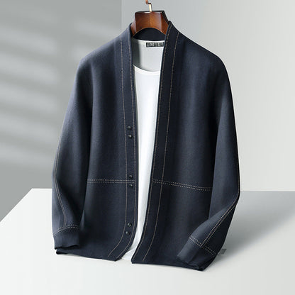 Moderner Strukturierter Herren Cardigan mit Offener Front – Stylisch, Komfortabel & Vielseitig