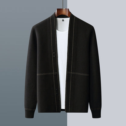 Moderner Strukturierter Herren Cardigan mit Offener Front – Stylisch, Komfortabel & Vielseitig