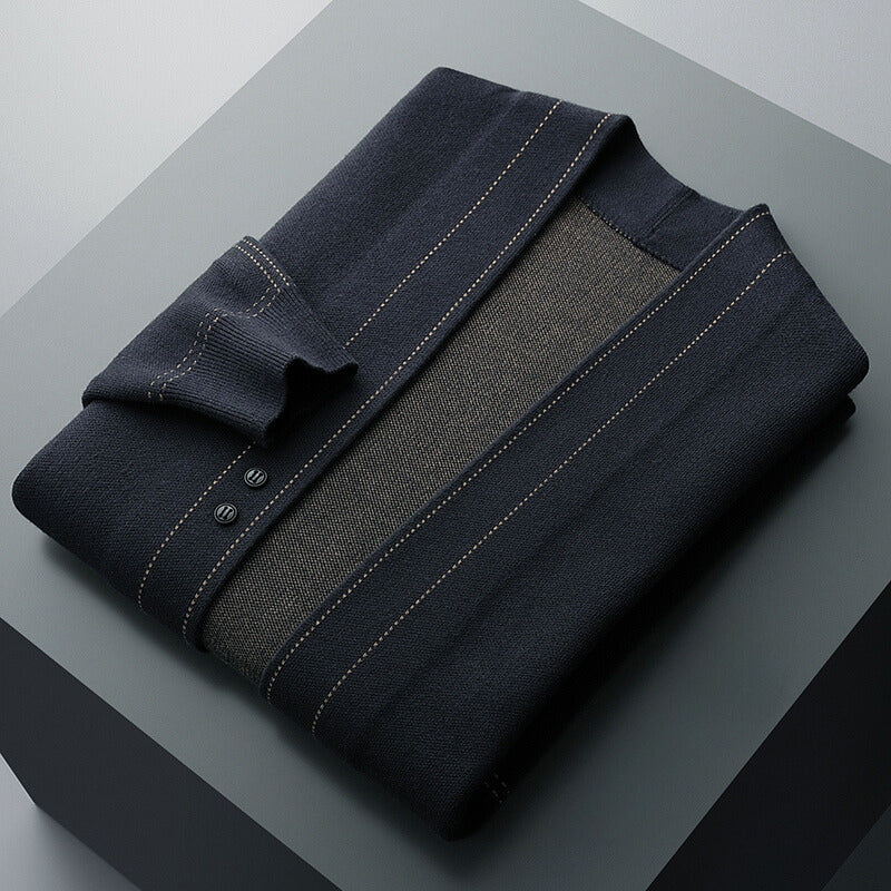 Moderner Strukturierter Herren Cardigan mit Offener Front – Stylisch, Komfortabel & Vielseitig