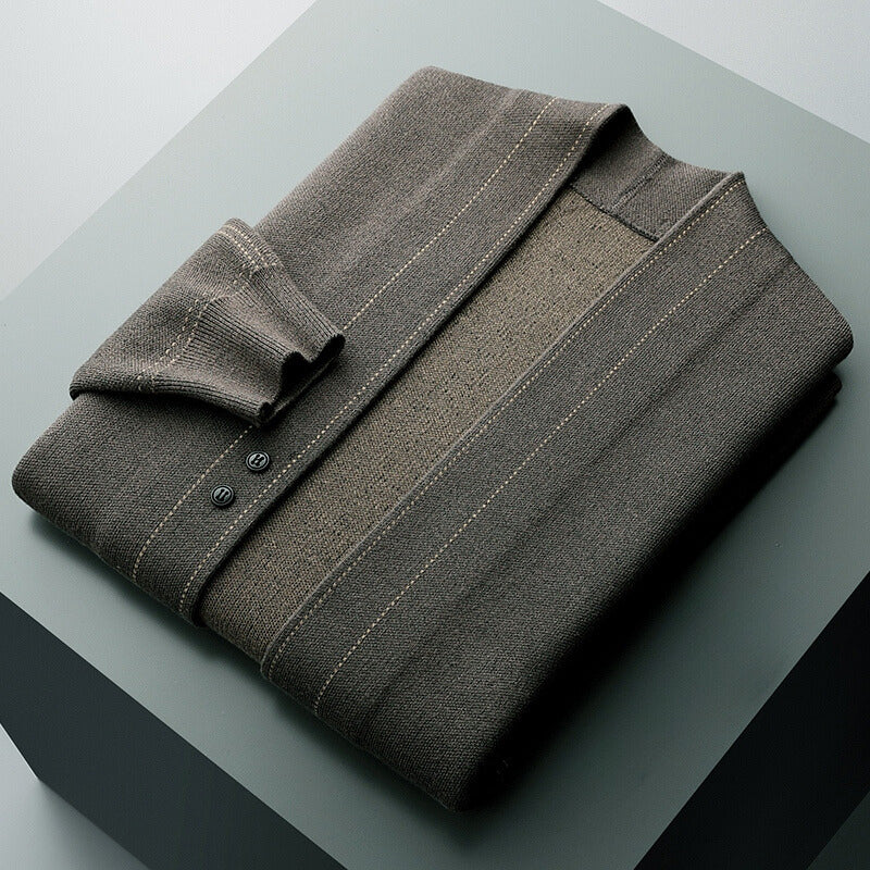 Moderner Strukturierter Herren Cardigan mit Offener Front – Stylisch, Komfortabel & Vielseitig