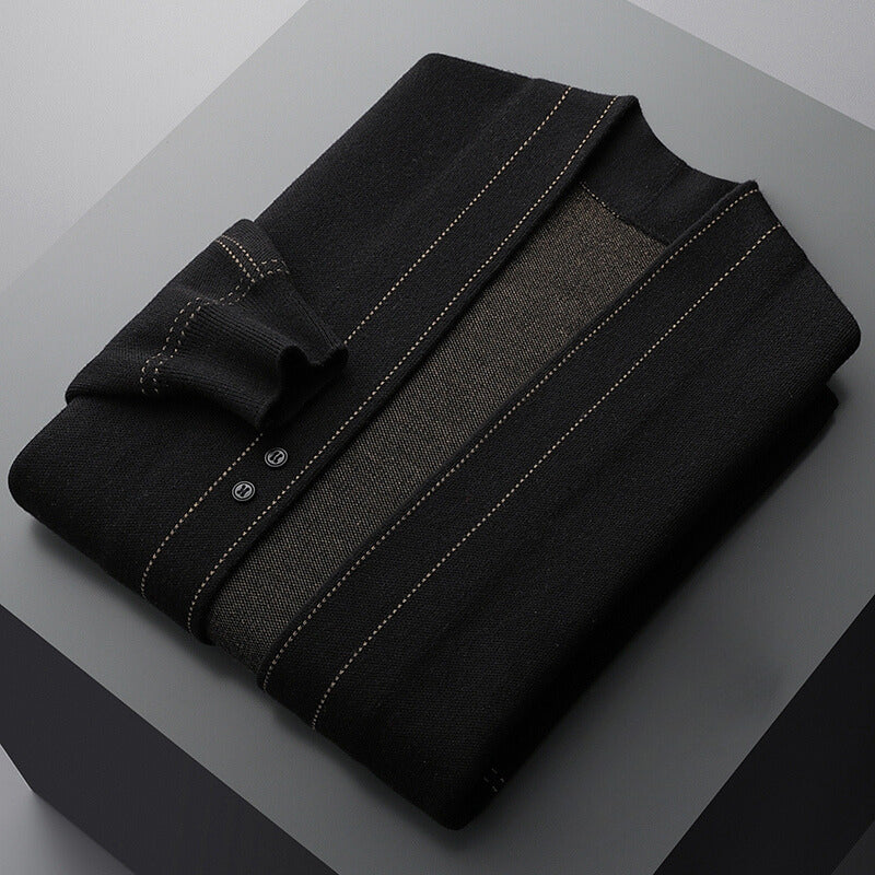 Moderner Strukturierter Herren Cardigan mit Offener Front – Stylisch, Komfortabel & Vielseitig