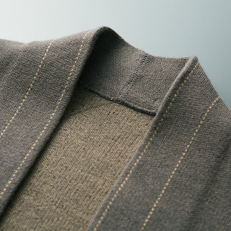 Moderner Strukturierter Herren Cardigan mit Offener Front – Stylisch, Komfortabel & Vielseitig