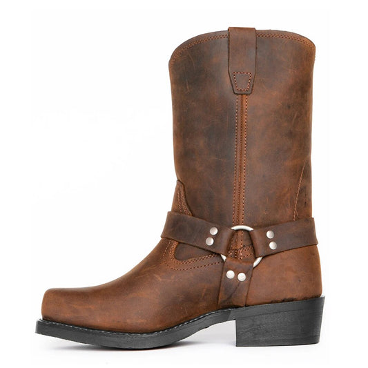 Biker Boots | Robuste Herren Stiefel mit eckiger Spitze | Komfort & Maskuliner Stil