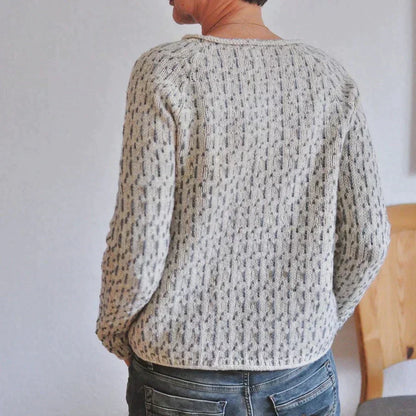 Warme Rundhals Strickpullover Damen | klassischer Winter-Look für kalte Tage