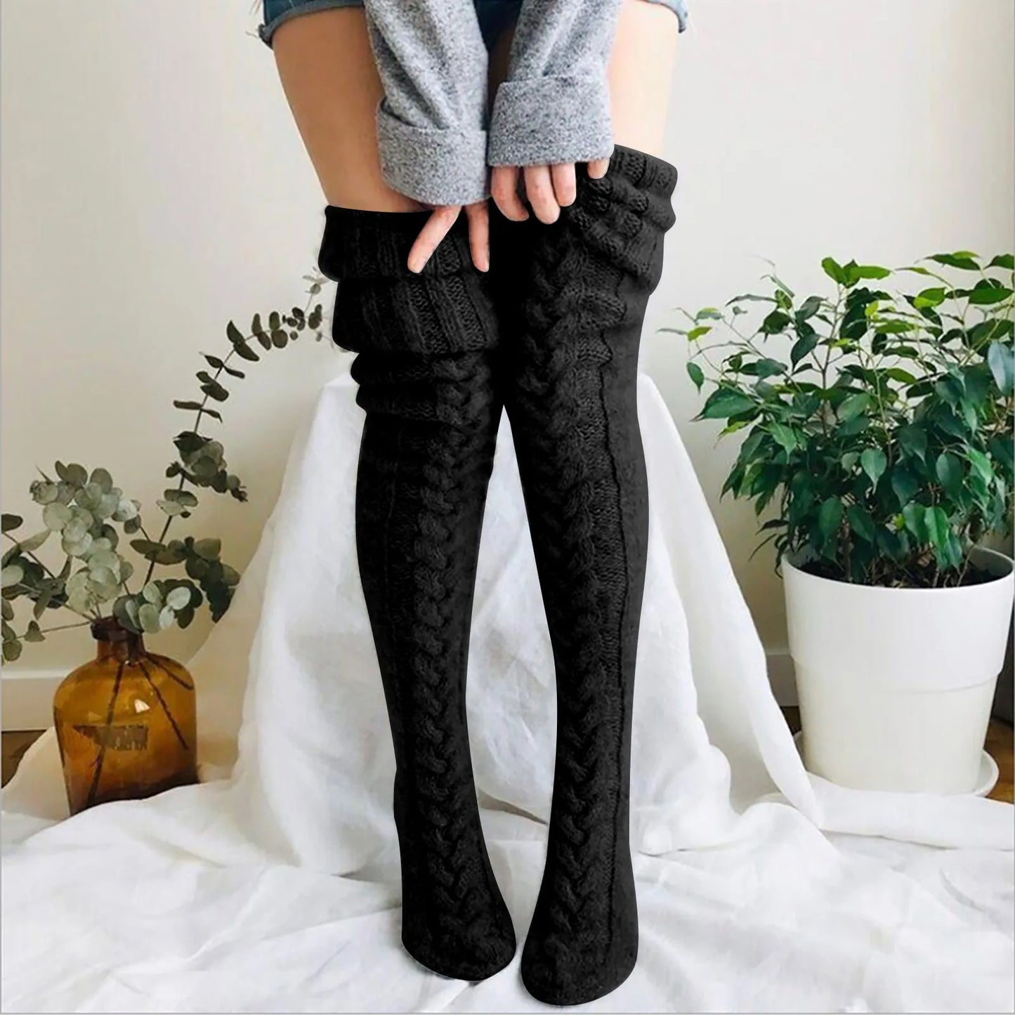 Overknee-Stricksocken Damen | Warm, Gemütlich & Elegant