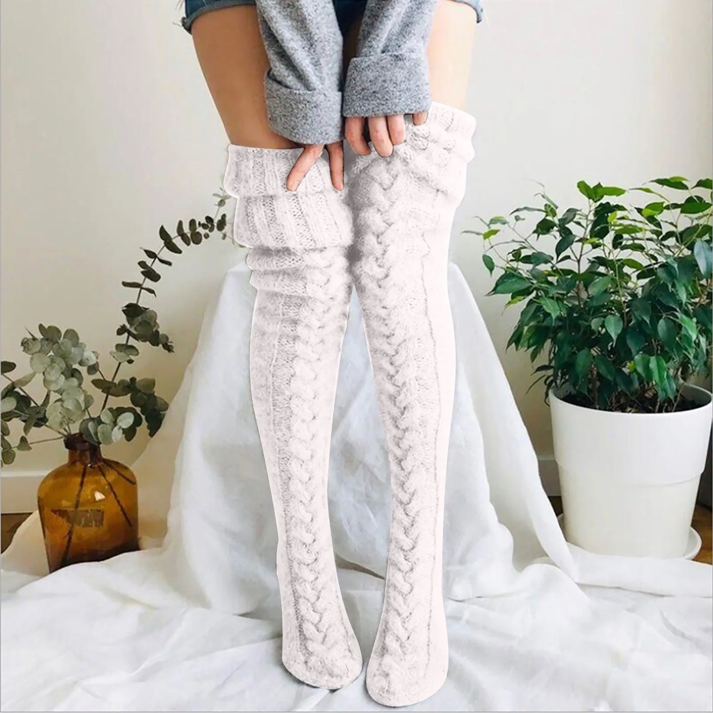 Overknee-Stricksocken Damen | Warm, Gemütlich & Elegant