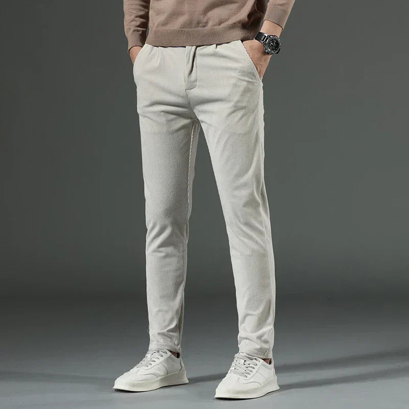 Jeorge | Herren Slim Fit Cordhose mit Mehreren Taschen