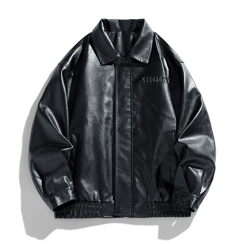 Oversize Herrenjacke aus Kunstleder | Urbaner Streetstyle trifft maskuline Coolness