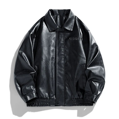 Oversize Herrenjacke aus Kunstleder | Urbaner Streetstyle trifft maskuline Coolness
