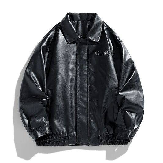 Oversize Herrenjacke aus Kunstleder | Urbaner Streetstyle trifft maskuline Coolness