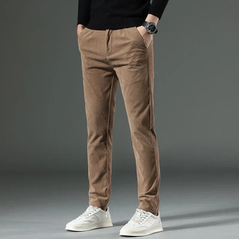 Jeorge | Herren Slim Fit Cordhose mit Mehreren Taschen