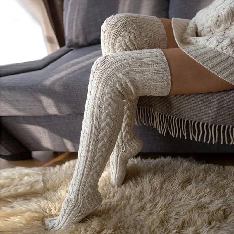 Overknee-Stricksocken Damen | Warm, Stilvoll & Kuschelig