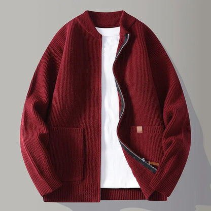 Herren Strickjacke mit Reißverschluss | Moderner Freizeit-Look & Komfort