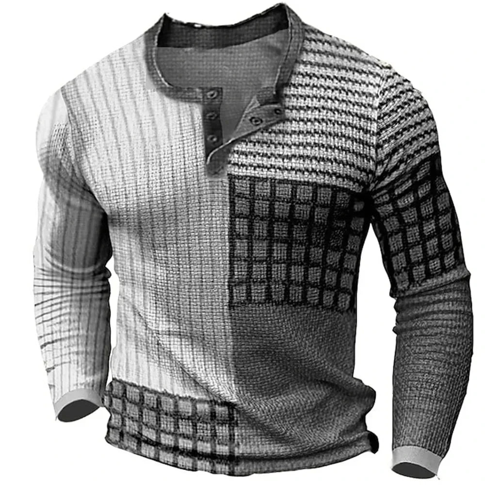 Matthis | Herren Rundhals Kaschmir Pullover in Multicolor Blockdesign – Stilvoll und Warm