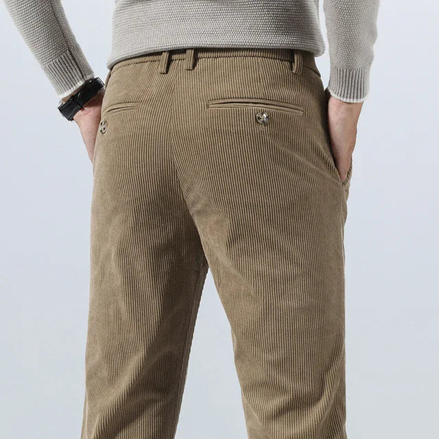 Jeorge | Herren Slim Fit Cordhose mit Mehreren Taschen