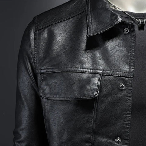 Herren Kunstlederjacke | Klassischer Stil mit maskulinem Charme