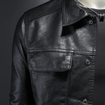 Herren Kunstlederjacke | Klassischer Stil mit maskulinem Charme