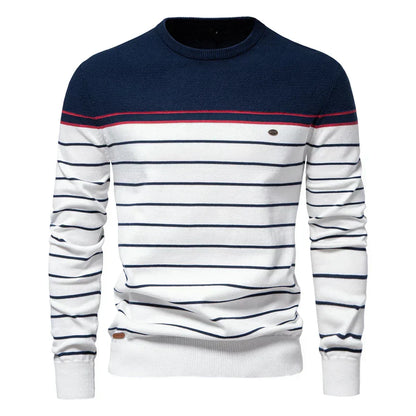 Maritimer Herrenpullover mit Streifen | Klassischer Look trifft bequemen Style