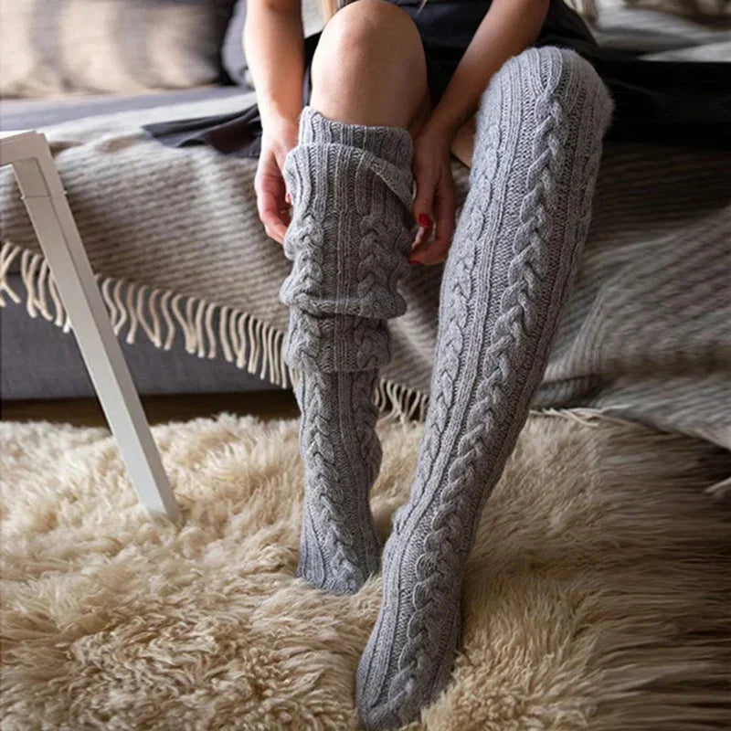 Overknee-Stricksocken Damen | Warm, Stilvoll & Kuschelig