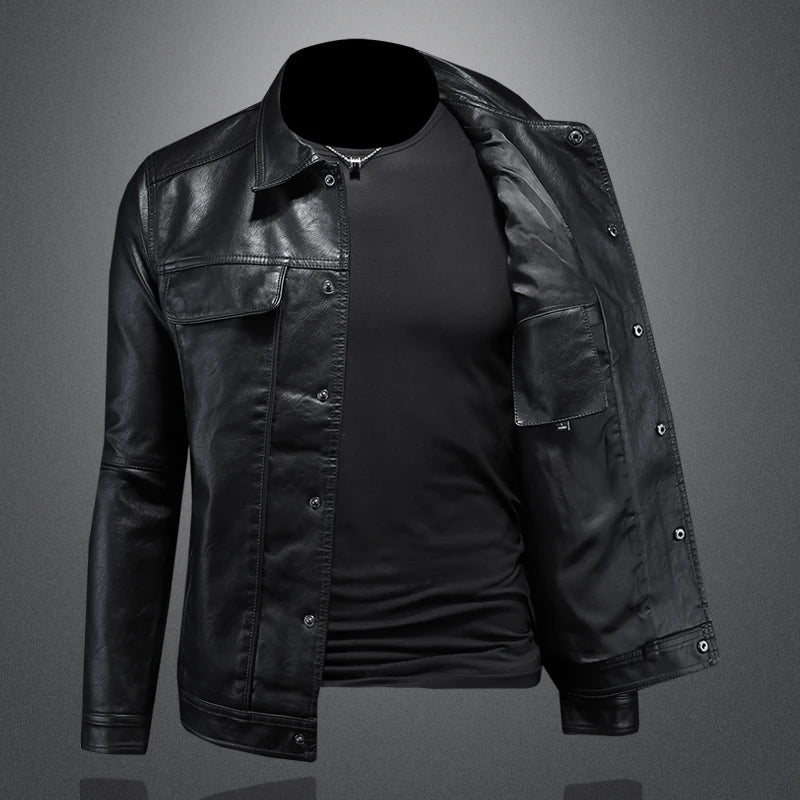 Herren Kunstlederjacke | Klassischer Stil mit maskulinem Charme
