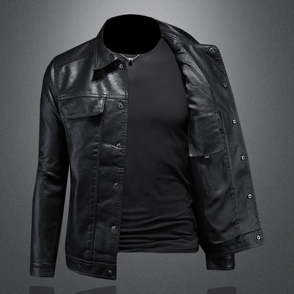 Herren Kunstlederjacke | Klassischer Stil mit maskulinem Charme