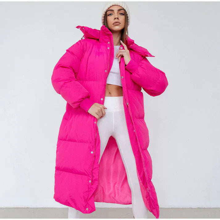 Warmer Steppmantel Damen für den Winter | Langer Schnitt & Komfort