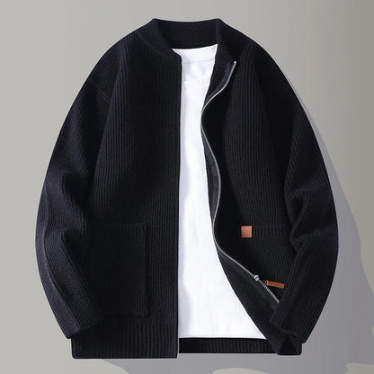 Herren Strickjacke mit Reißverschluss | Moderner Freizeit-Look & Komfort