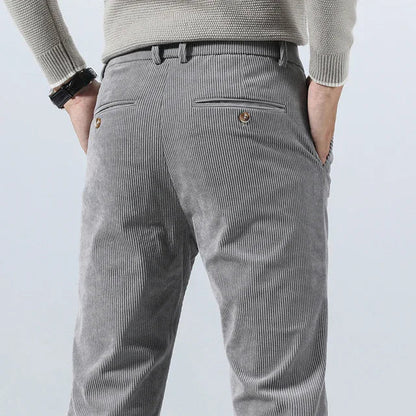 Jeorge | Herren Slim Fit Cordhose mit Mehreren Taschen