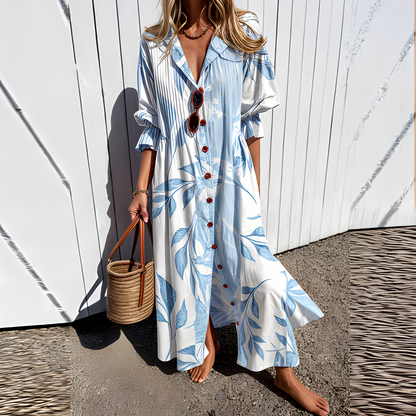 Damen Sommerkleid lang – Elegantes Kleid für warme Tage, Urlaub und besondere Anlässe